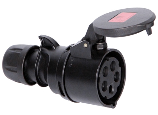 PCE CEE Turbo Shark Starkstromkupplung 5 Pol 32A schwarz