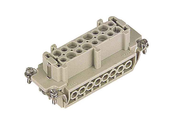 Harting HAN 16E-F-s Buchseneinsatz, schraubbar, passend für HAN 16B Gehäuse