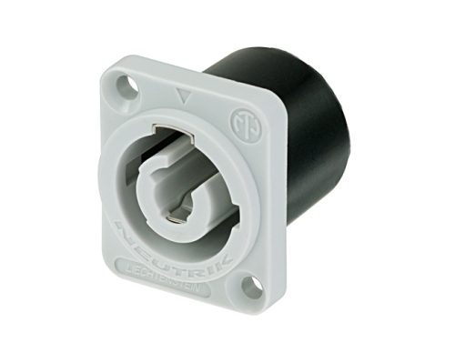 Neutrik PowerCon Einbaubuchse grau Print NAC3MPB-1-WOT 250V/20A