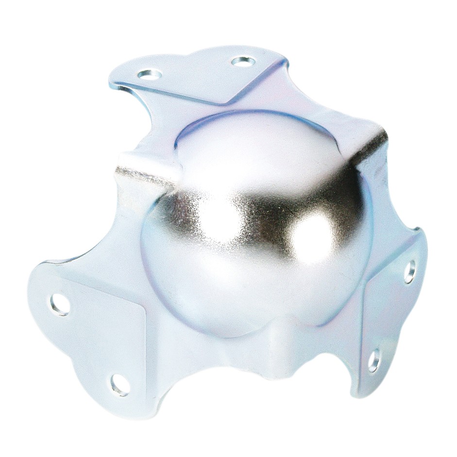Adam Hall Hardware 41076 Kugelecke groß dreischenklig gekröpft 30 mm 6-Loch