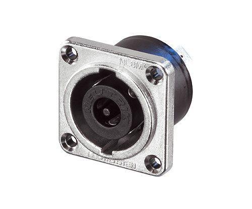 Neutrik NLT8MP Speakon 8pol Einbaubuchse, METALL, male, nickel, (schwere Ausführung), G-Gehäuse