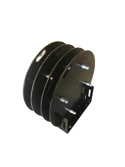 Bodenplatte, STAHL, Rund 750x750x8mm, 31kg, passend für 1/2/4 Punkt Traversen schwarz