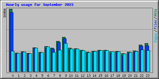 Hourly usage for September 2023